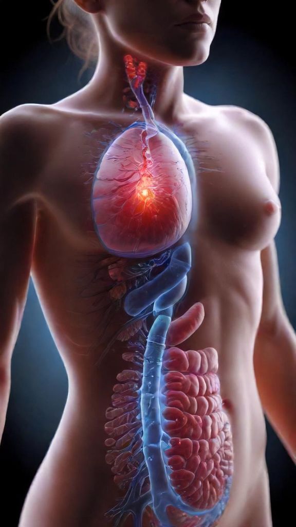 "3D realistic medical animation, vertical 9:16 format, cinematic smooth camera. Show a human silhouette with highlighted digestive system. The video demonstrates natural ways to relieve constipation step by step:

Hydration – close-up of a person drinking a full glass of water, animation zoom into the intestine showing stool softening.

Fiber Foods – scene of fresh fruits (papaya, kiwi, apple) and vegetables on a table, transition to animation of fiber entering the colon, stool becoming bulkier but softer.

Gentle Exercise – realistic 3D animation of a person doing light walking and yoga 'Wind-Relieving Pose', camera zooms into the intestines showing movement stimulated.

Correct Toilet Position – scene in a bathroom, person sitting with feet on a small stool (squat-like position), arrows showing easier passage of stool.

Abdominal Massage – 3D hands gently massaging lower abdomen in circular clockwise motion, zoom-in on intestine showing stool moving smoothly forward.

End with cross-section of intestine showing healthy bowel movement, then text overlay: 'Stay hydrated, eat fiber, move daily — relieve constipation naturally.'

Style: ultra realistic 3D medical rendering, clear anatomy visuals, soft pastel medical colors, smooth zoom transitions, educational documentary tone."